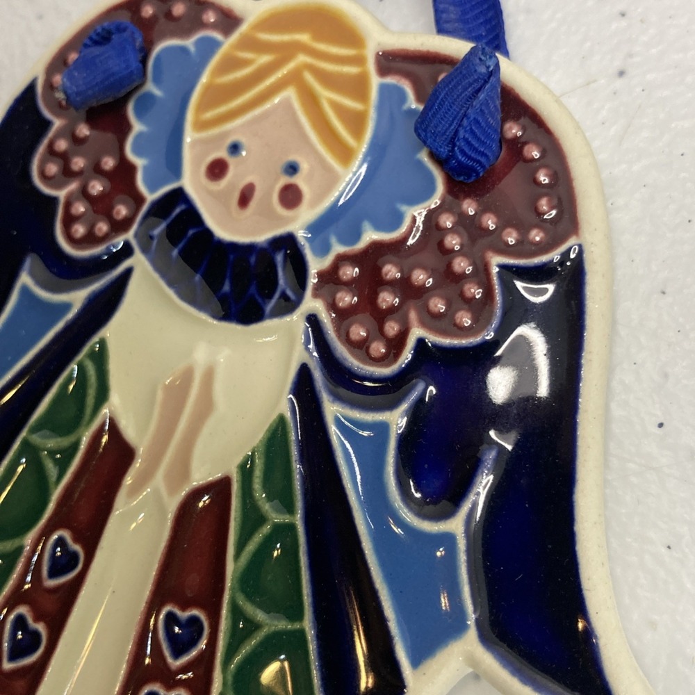 Vtg‎ J Duban Design Angel Wall Hanging Ornament Ceramic Tile Texas - Picture 7 of 10